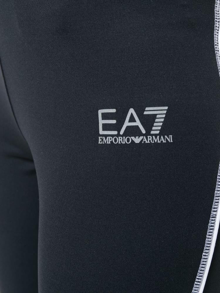 Leggins Ea7 Emporio Armani Logo Detail Mujer Negras | UDM3NR7P