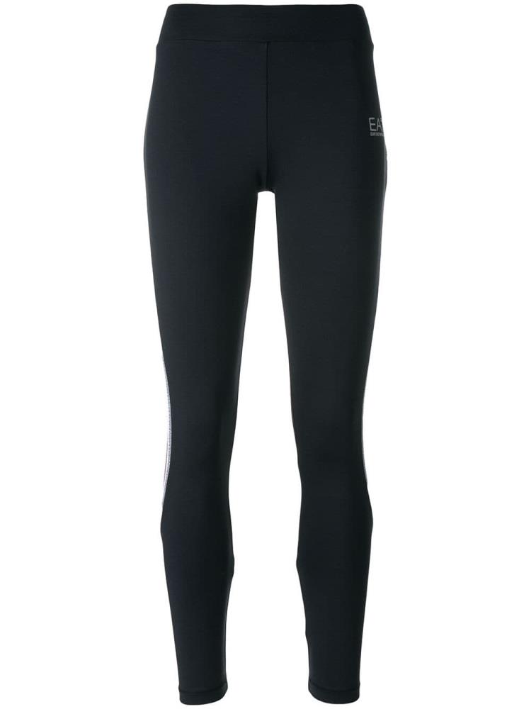 Leggins Ea7 Emporio Armani Logo Detail Mujer Negras | UDM3NR7P