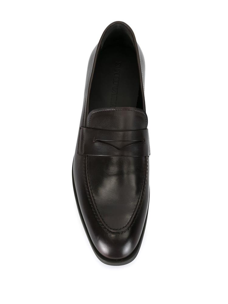 Loafers Armani Emporio Classic Formal Hombre Marrones | AT4I3NPO