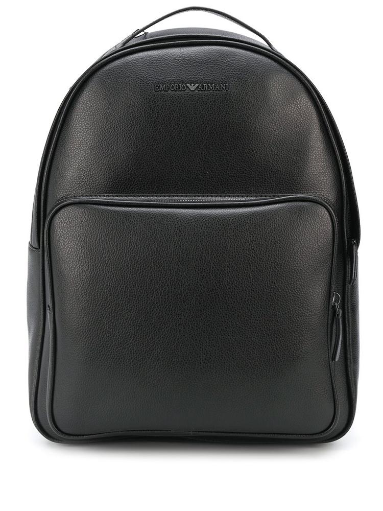 Mochilas Armani Emporio Branded Medium Hombre Negras | SSJQIUKW