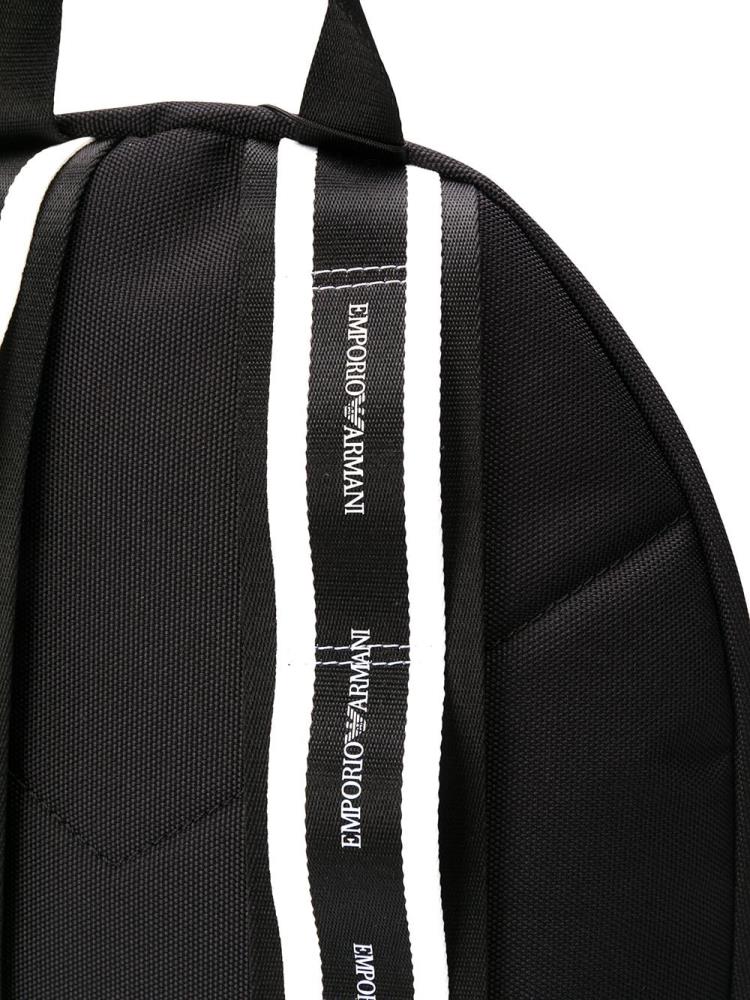 Mochilas Armani Emporio Logo Patch Hombre Negras | 691GBGL3