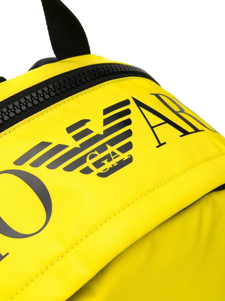 Mochilas Armani Emporio Printed Logo Mujer Amarillo | JZ5UAMFO