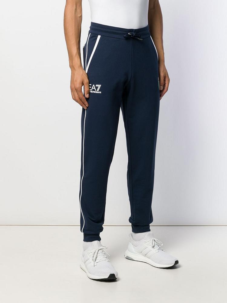 Pantalones Ea7 Emporio Armani Italia Pista Hombre Azules | DHGCSM1D