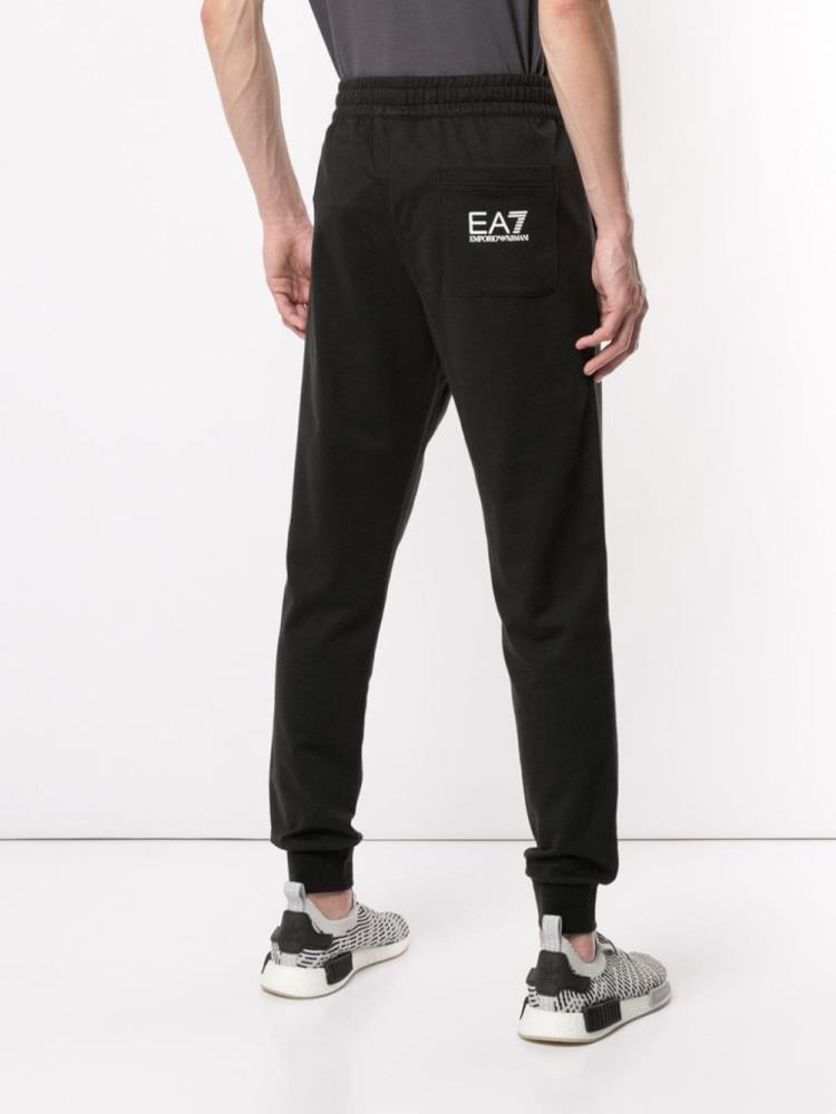 Pantalones Ea7 Emporio Armani Logo Pista Hombre Negras | W98GSDBN