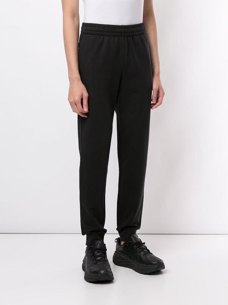 Pantalones Ea7 Emporio Armani Straight Leg Algodon Pista Hombre Negras | OXEUMQEI