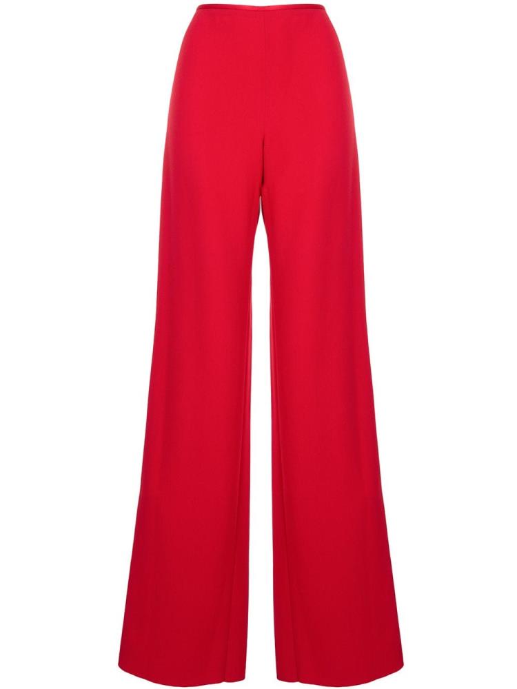 Pantalones Armani Emporio Anchos Leg High Waisted Mujer Rojas | 3F83I9ZX