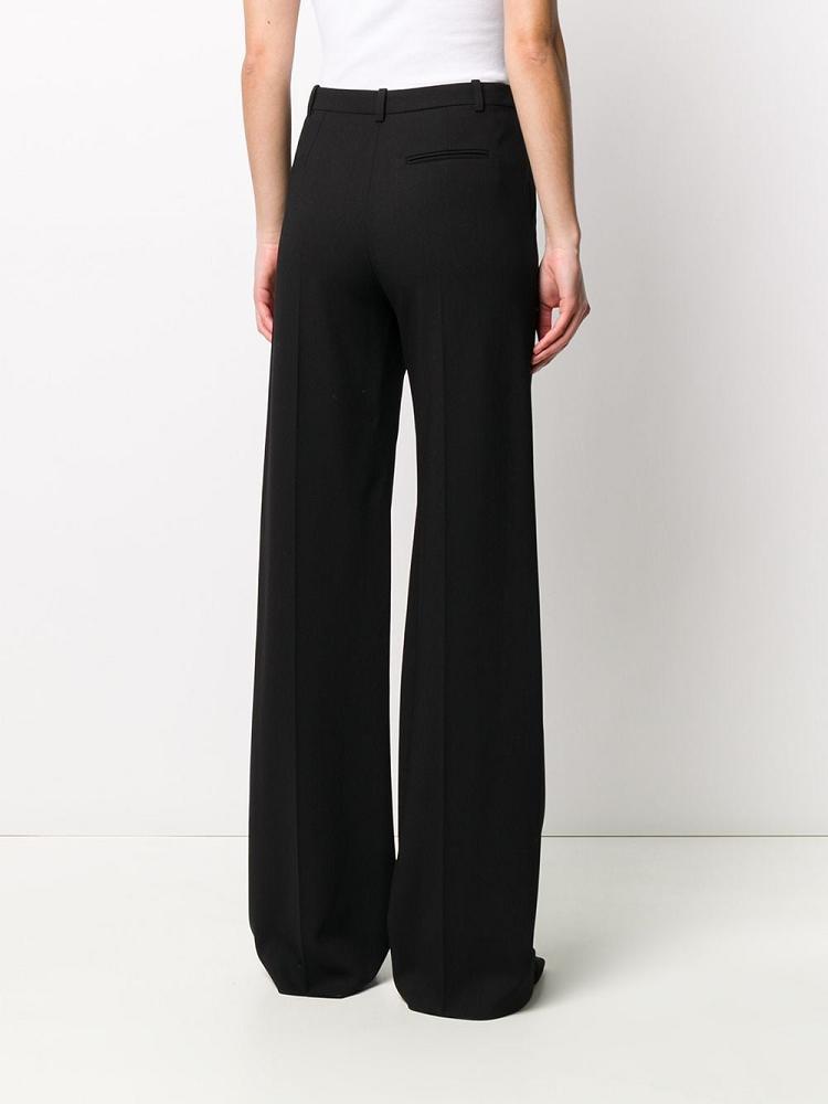 Pantalones Armani Emporio Anchos Leg Tailored Pants Mujer Negras | MGQVCDZK