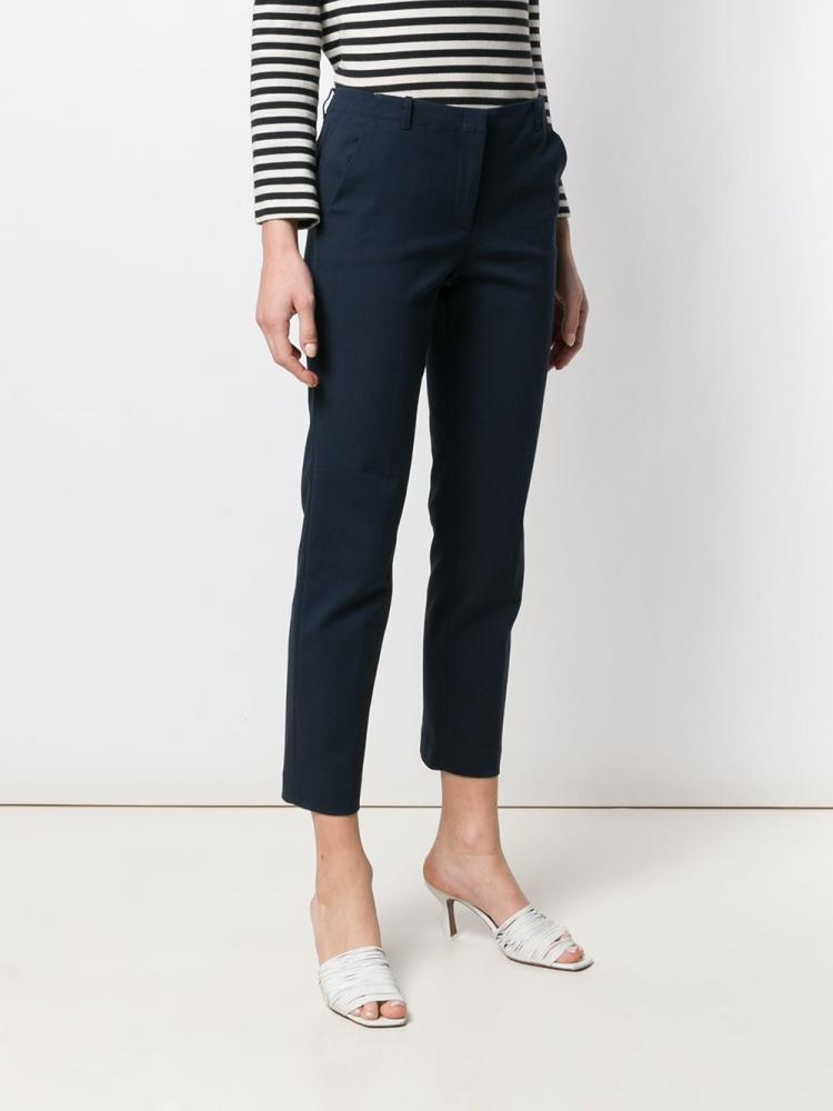 Pantalones Armani Emporio Classic Slim Mujer Azules | KBVNRQZD