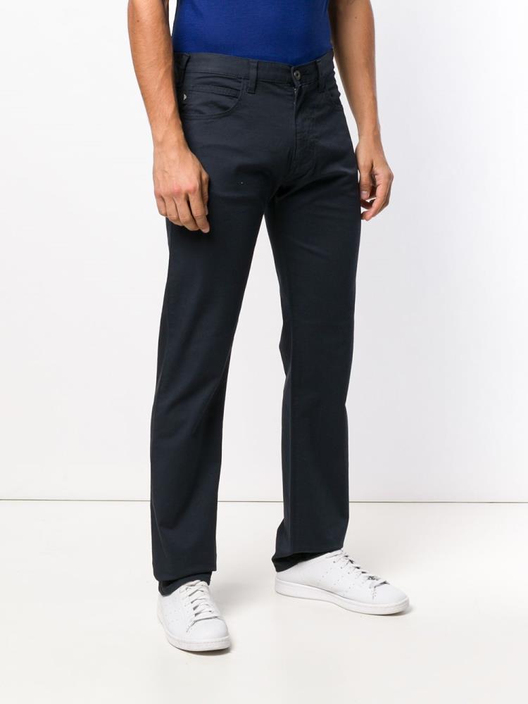 Pantalones Armani Emporio Classic Slim Fit Hombre Azules | VICN6YBQ