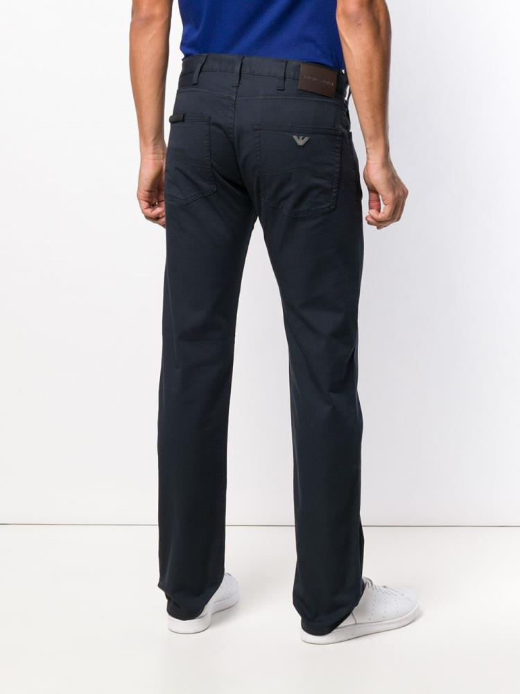 Pantalones Armani Emporio Classic Slim Fit Hombre Azules | VICN6YBQ