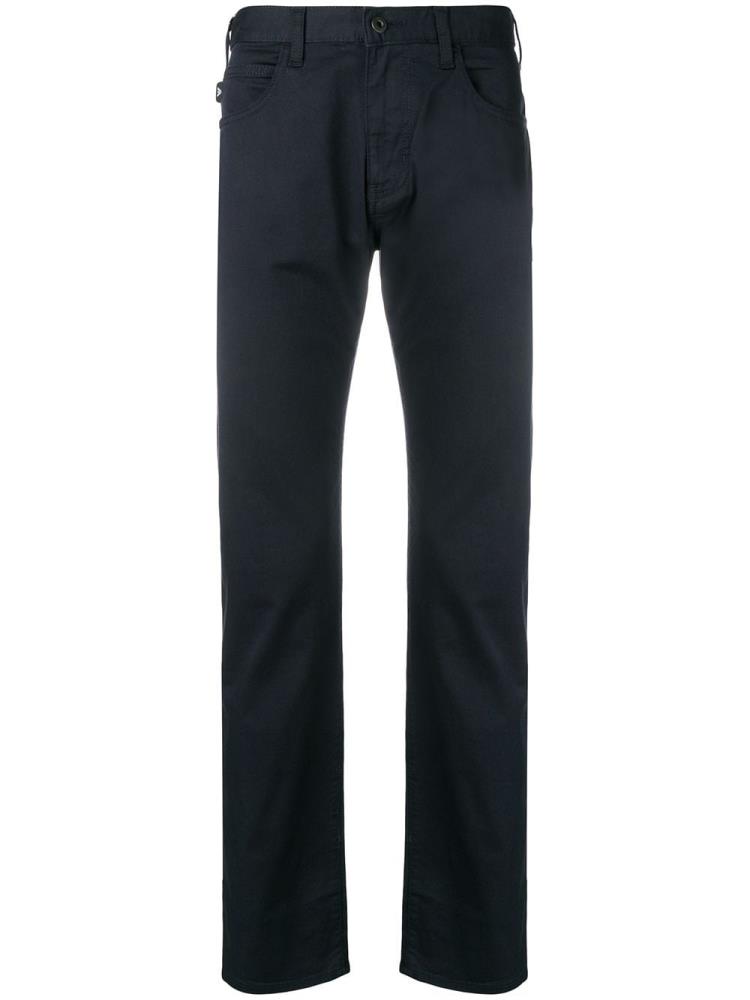 Pantalones Armani Emporio Classic Slim Fit Hombre Azules | VICN6YBQ