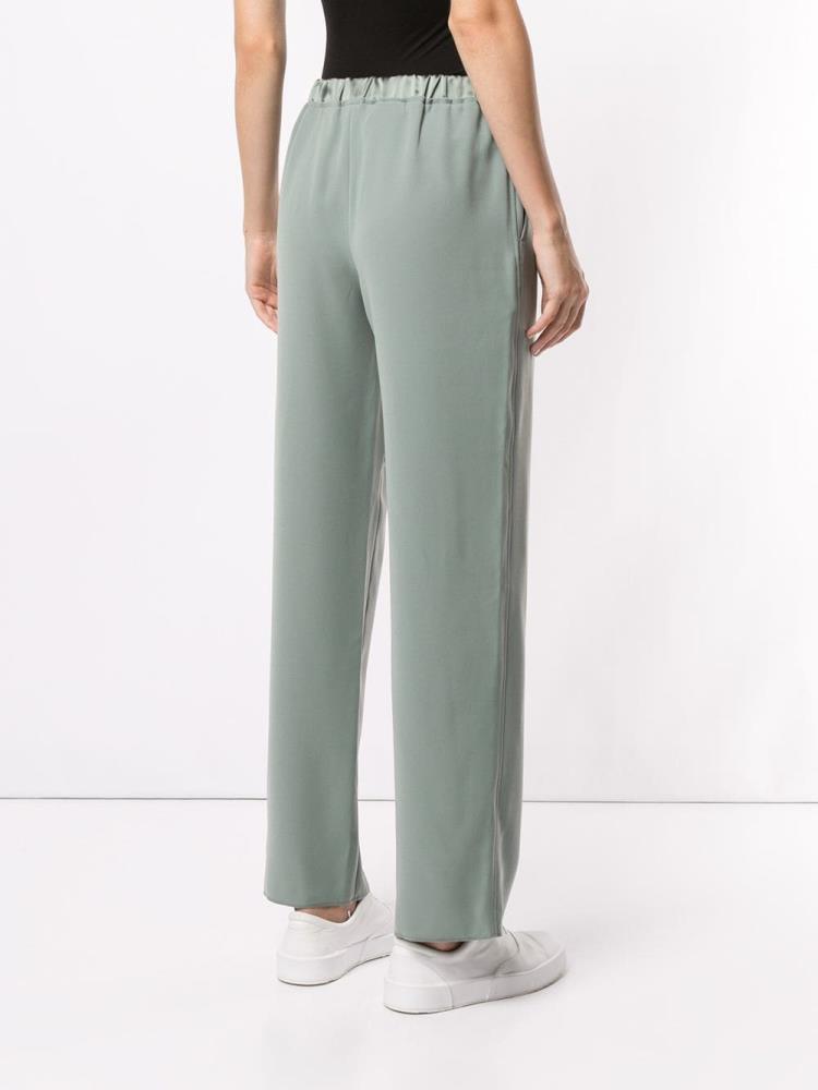 Pantalones Armani Emporio Classic Anchos Leg Mujer Verde | X7BT4AZ1