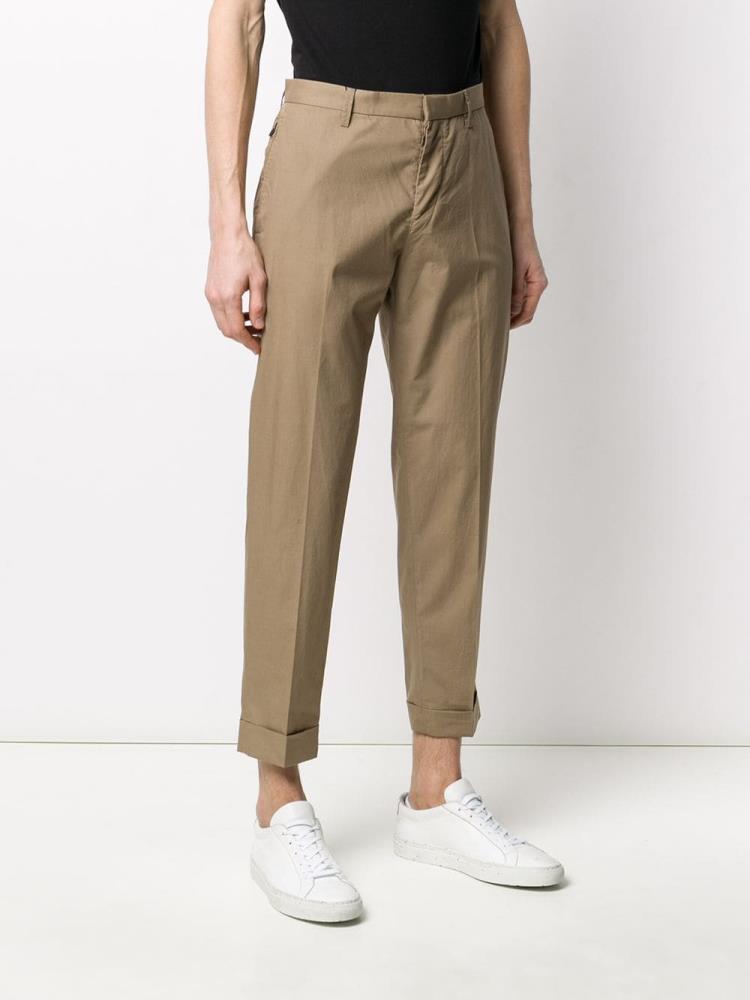 Pantalones Armani Emporio Cropped Chino Hombre Beige | 36Q3SEY8