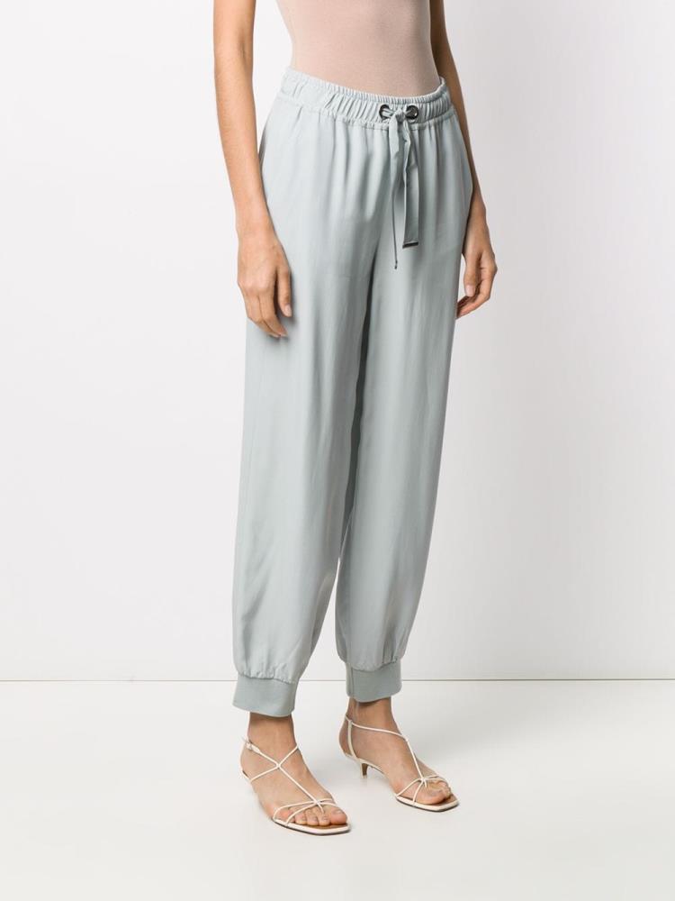 Pantalones Armani Emporio Drawstring Cintura Pista Mujer Gris | FVZWZ4I7