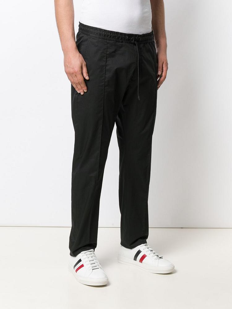 Pantalones Armani Emporio Drawstring Straight Leg Hombre Negras | YTGZZJO2