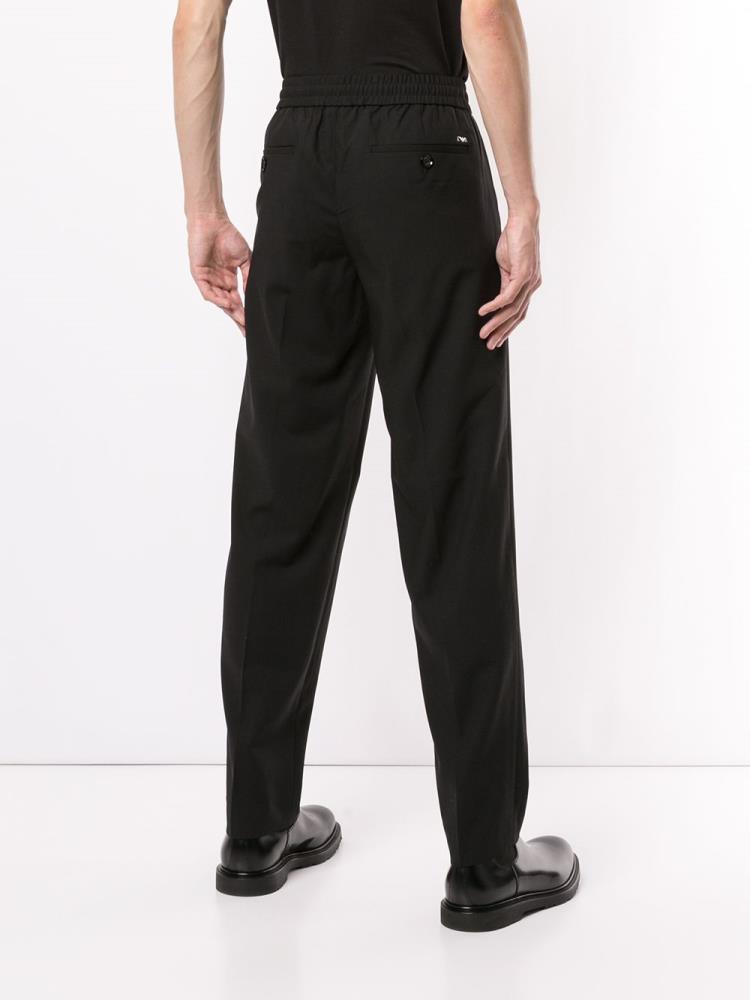 Pantalones Armani Emporio Elasticated Cintura Hombre Negras | 2AL4G70O