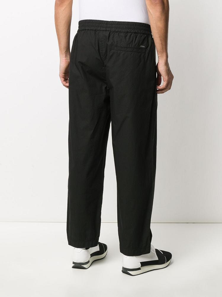 Pantalones Armani Emporio Elasticated Cintura Straight Hombre Negras | P09KAQG7