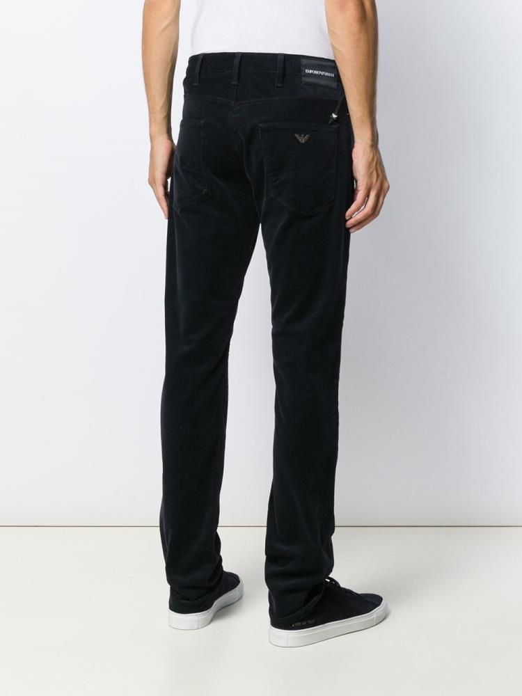 Pantalones Armani Emporio Flared Mid Rise Hombre Azules | X1Q30JZQ