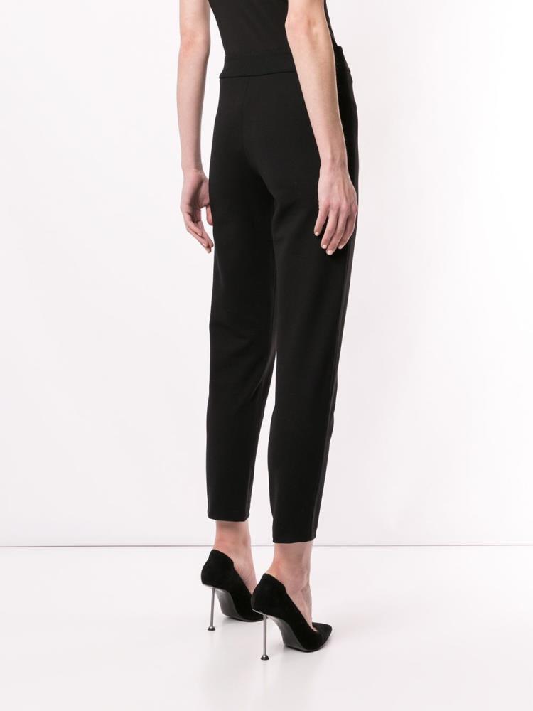 Pantalones Armani Emporio High Rise Cropped Mujer Negras | C2VZLKCF