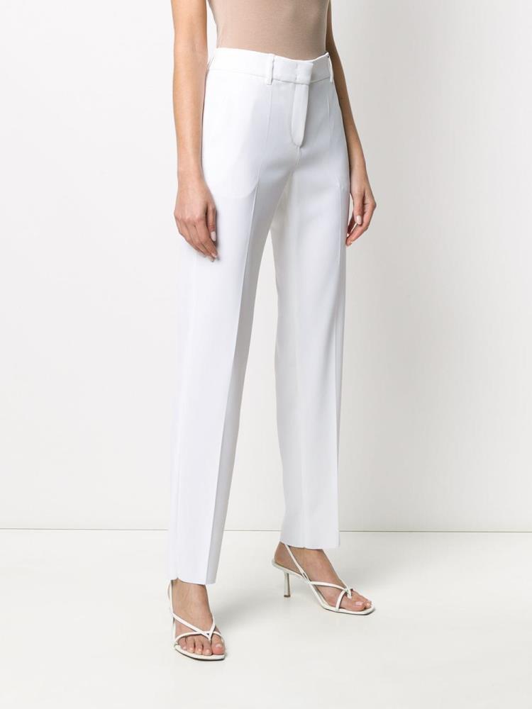 Pantalones Armani Emporio High Rise Straight Leg Mujer Blancas | TC3ASCVU