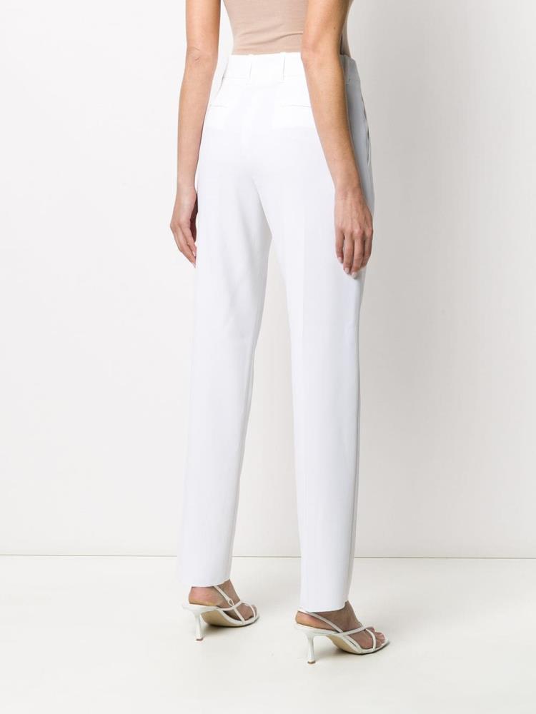 Pantalones Armani Emporio High Rise Straight Leg Mujer Blancas | TC3ASCVU