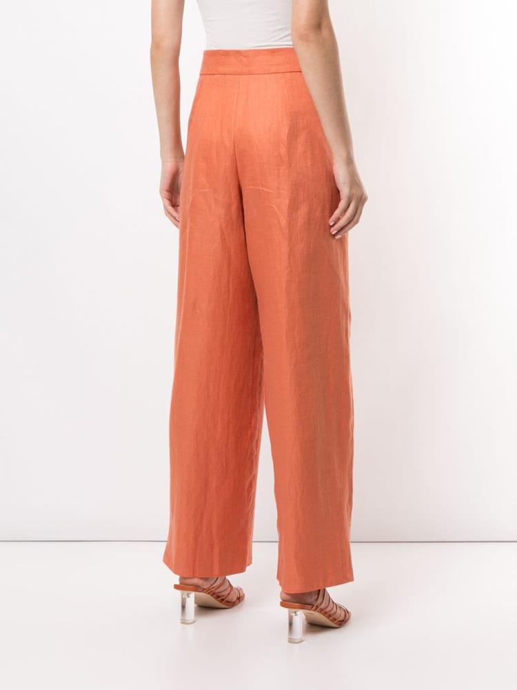 Pantalones Armani Emporio High Waisted Mujer Naranjas | 6MLO3TN9