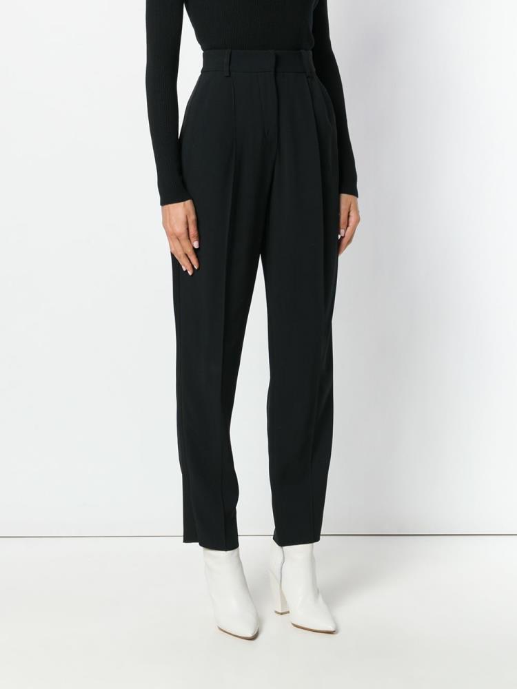 Pantalones Armani Emporio High Waisted Tailored Pants Mujer Negras | YJYC5WZS