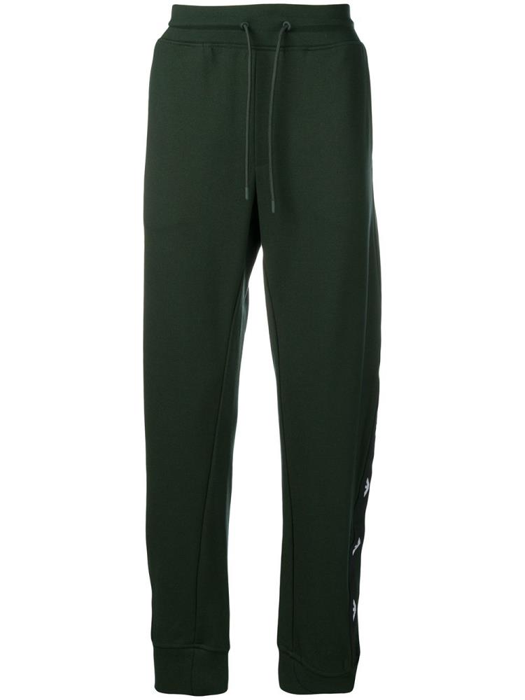 Pantalones Armani Emporio Logo Pista Hombre Verde | 0XA6OHBS