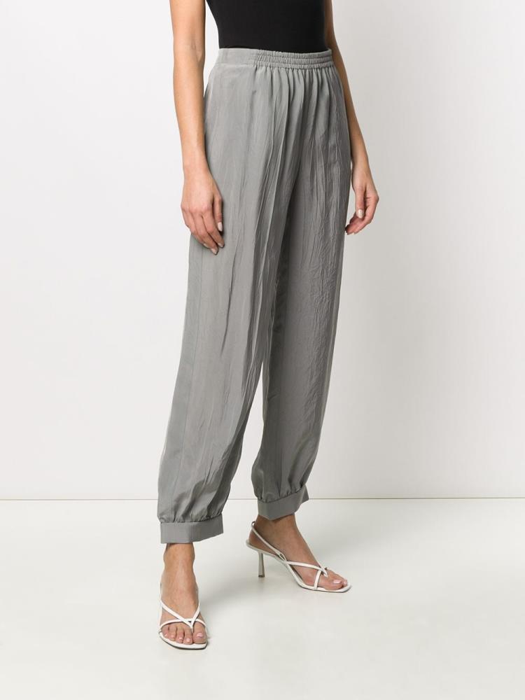 Pantalones Armani Emporio Pleated Harem Mujer Gris | Q25782AO