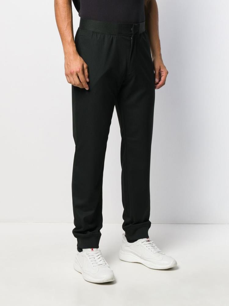 Pantalones Armani Emporio Slim Fit Pista Hombre Negras | 8FPHEEIV