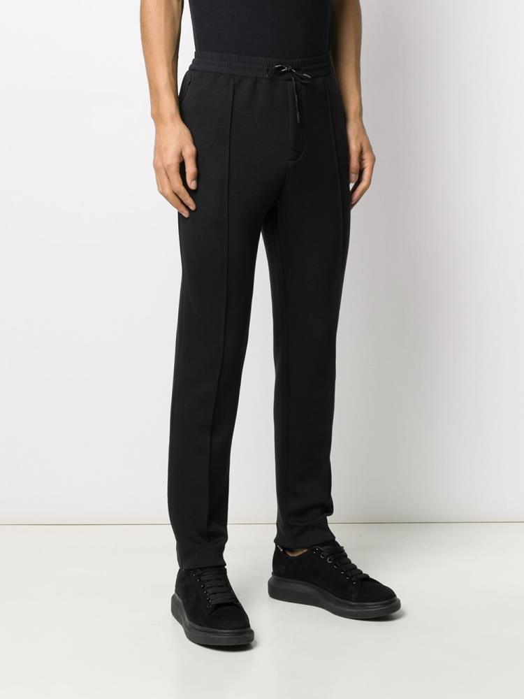 Pantalones Armani Emporio Slim Fit Drawstring Hombre Negras | DEQCIESH