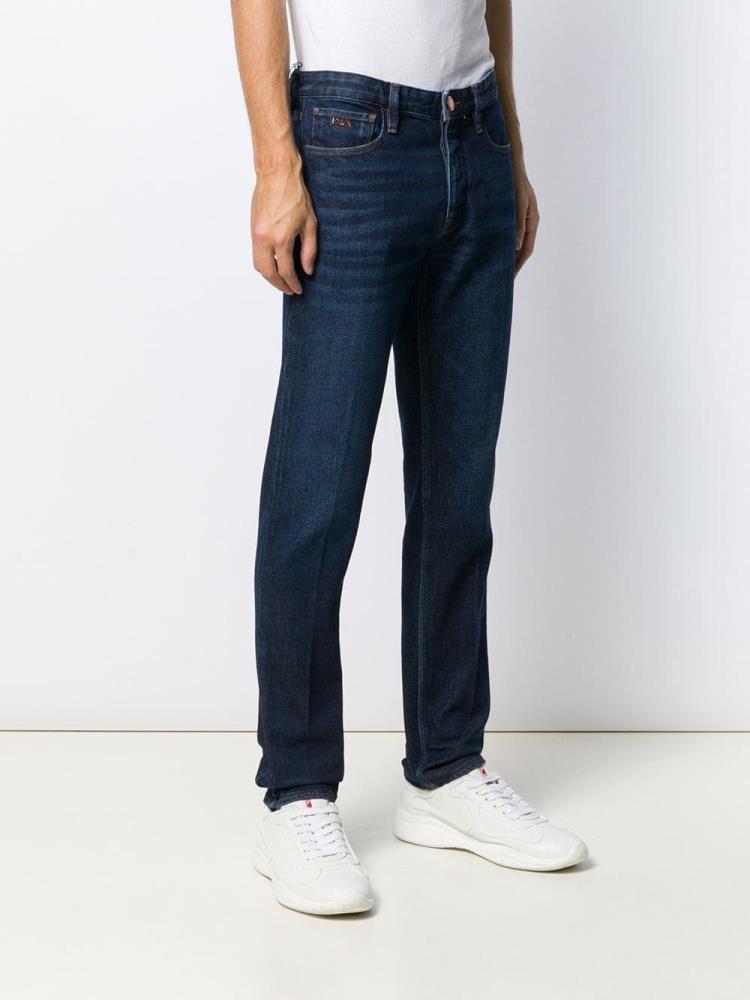 Pantalones Armani Emporio Slim Fit Denim Hombre Azules | IYNXG63N