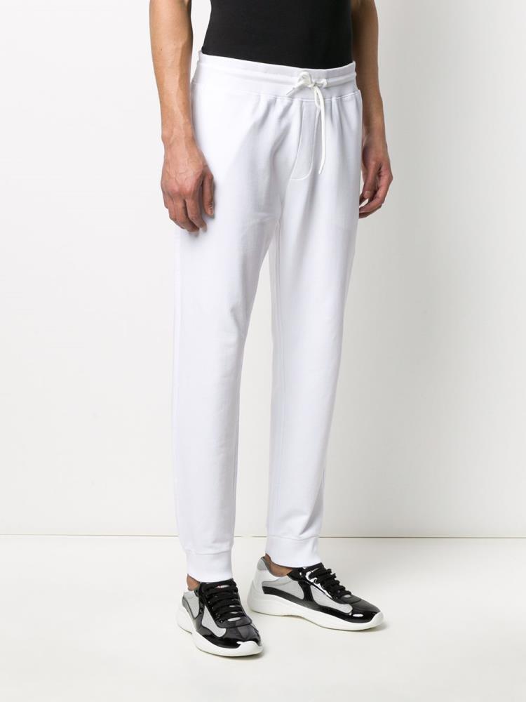 Pantalones Armani Emporio Slim Fit Pista Hombre Blancas | OTJ7HV0P