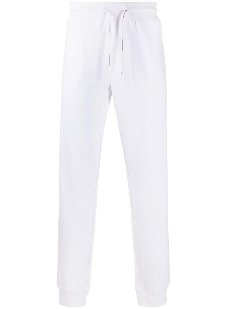 Pantalones Armani Emporio Slim Fit Pista Hombre Blancas | OTJ7HV0P