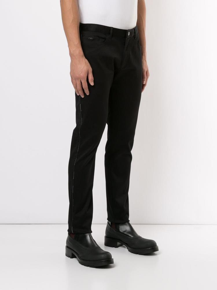 Pantalones Armani Emporio Slim Fit Hombre Negras | SBC7KKTH