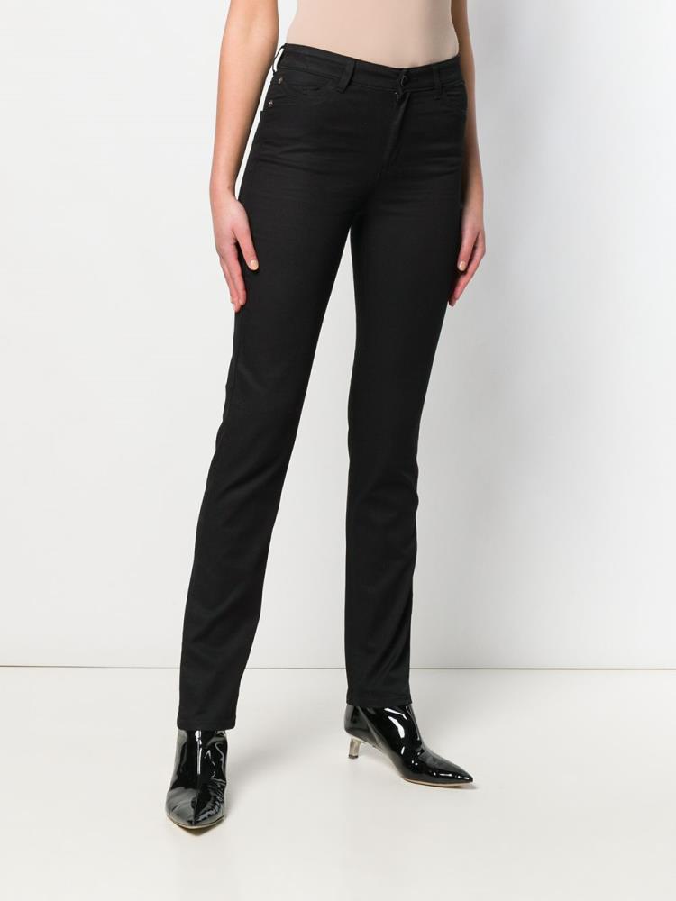 Pantalones Armani Emporio Slim Fit Mujer Negras | W3VHWS7I