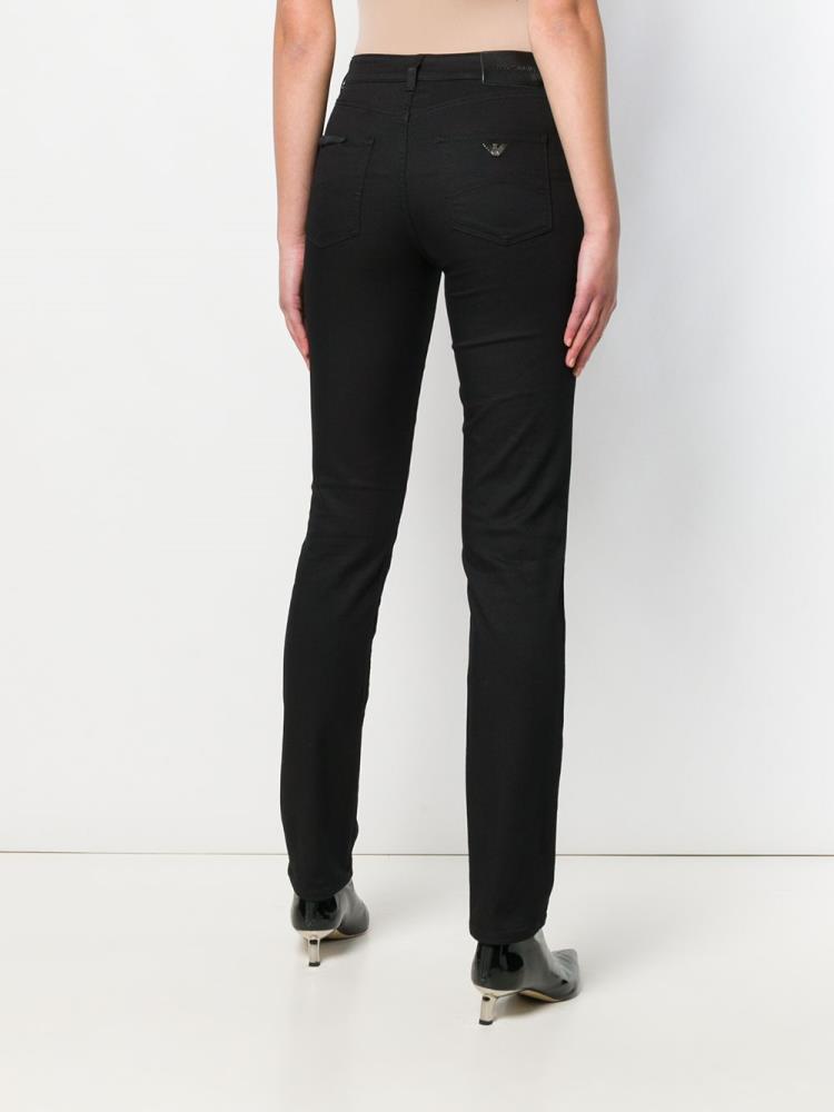 Pantalones Armani Emporio Slim Fit Mujer Negras | W3VHWS7I