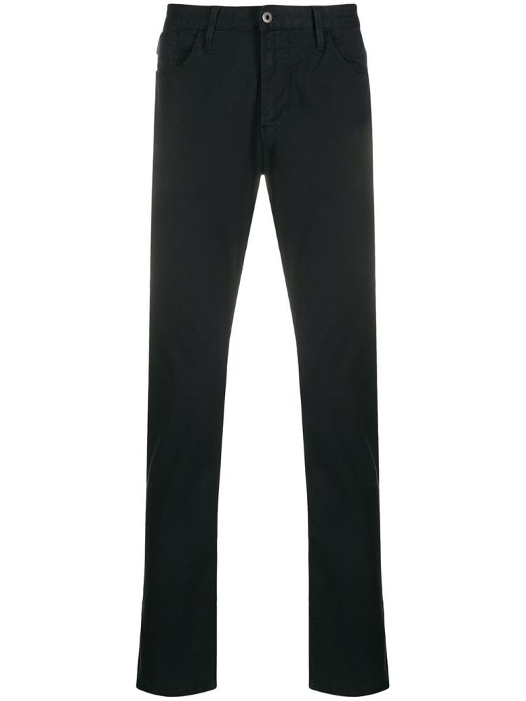 Pantalones Armani Emporio Straight Leg Hombre Azules | PMTDLI32