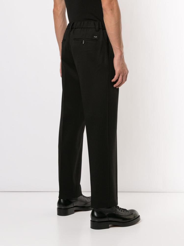 Pantalones Armani Emporio Tapered Tailored Pants Hombre Negras | DJB1HYVK