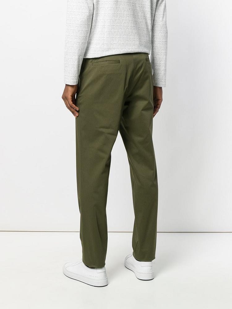 Pantalones Armani Emporio Zip Detailed Straight Leg Hombre Verde | QAVIW7NJ