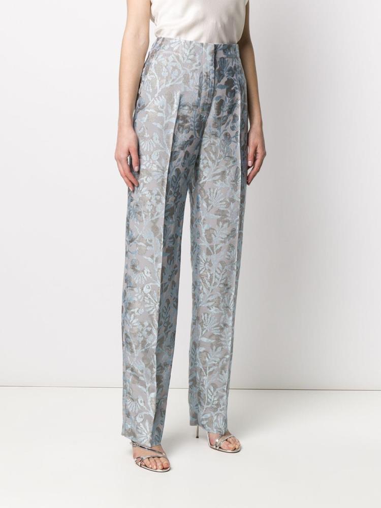 Pantalones Giorgio Armani Brocade Mujer Azules Gris | TTTOQ4UK