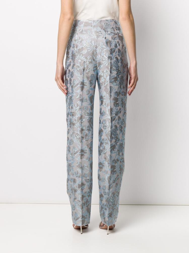 Pantalones Giorgio Armani Brocade Mujer Azules Gris | TTTOQ4UK