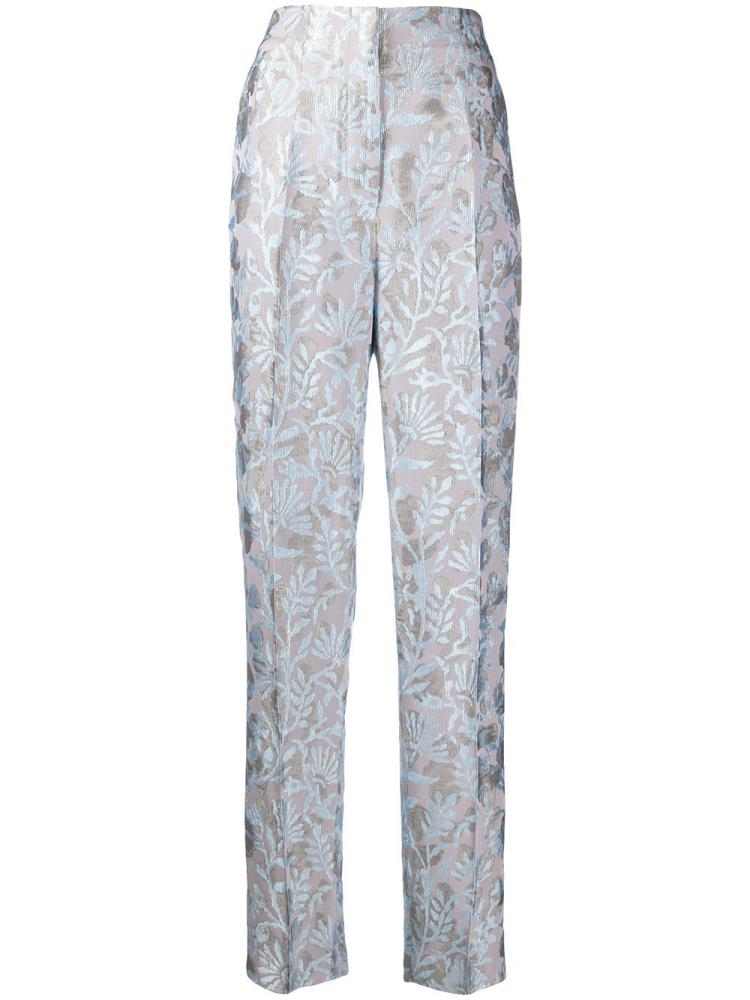 Pantalones Giorgio Armani Brocade Mujer Azules Gris | TTTOQ4UK