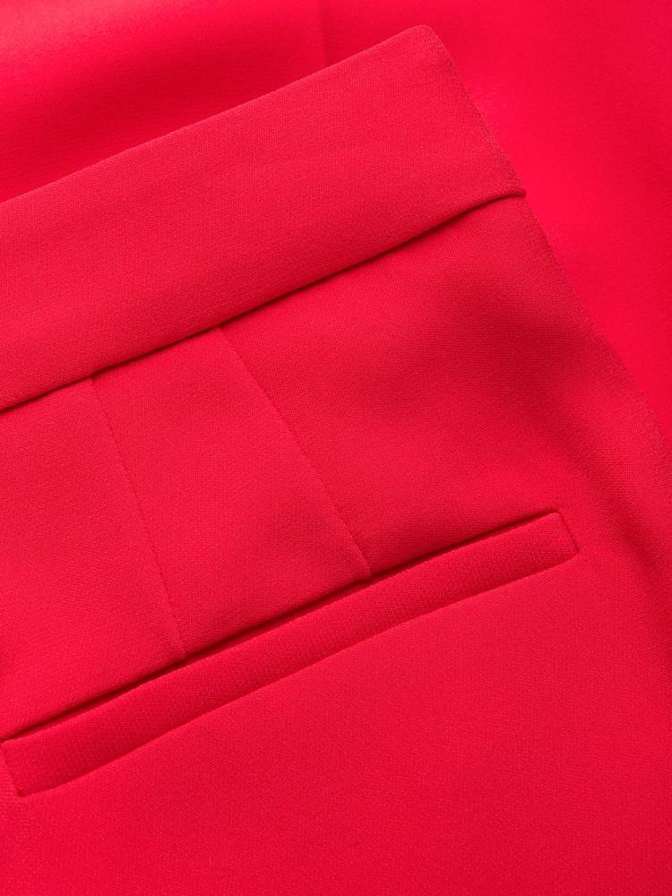 Pantalones Giorgio Armani Cady Viscose Silk Mujer Rojas | 4QRAQ0G7