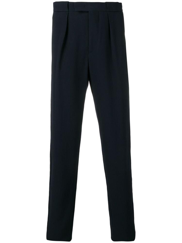 Pantalones Giorgio Armani Corduroy Straight Leg Hombre Azules | TYYQ9599