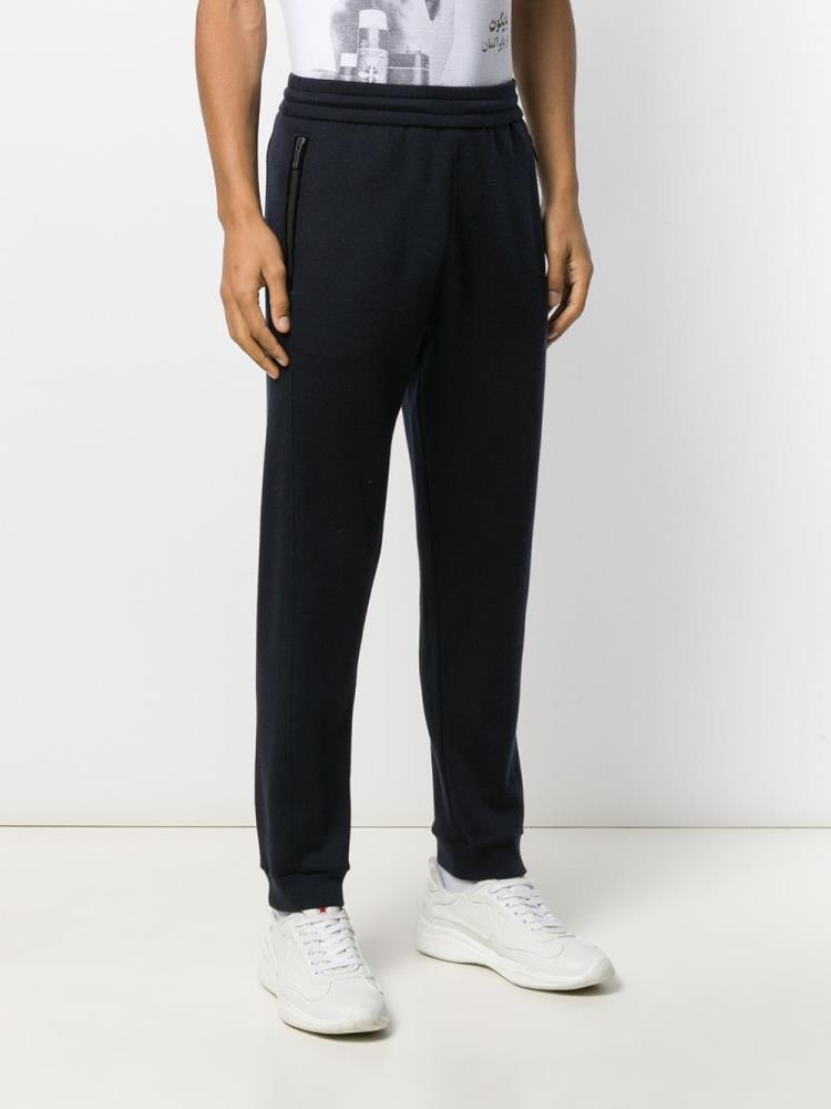 Pantalones Giorgio Armani Elastic Cintura Pista Hombre Azules | 1MVJRXRB