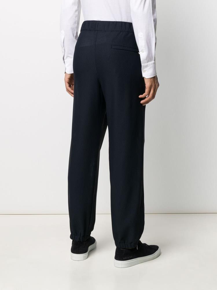 Pantalones Giorgio Armani Elasticated Tailored Pants Hombre Azules | 23JQIT3T