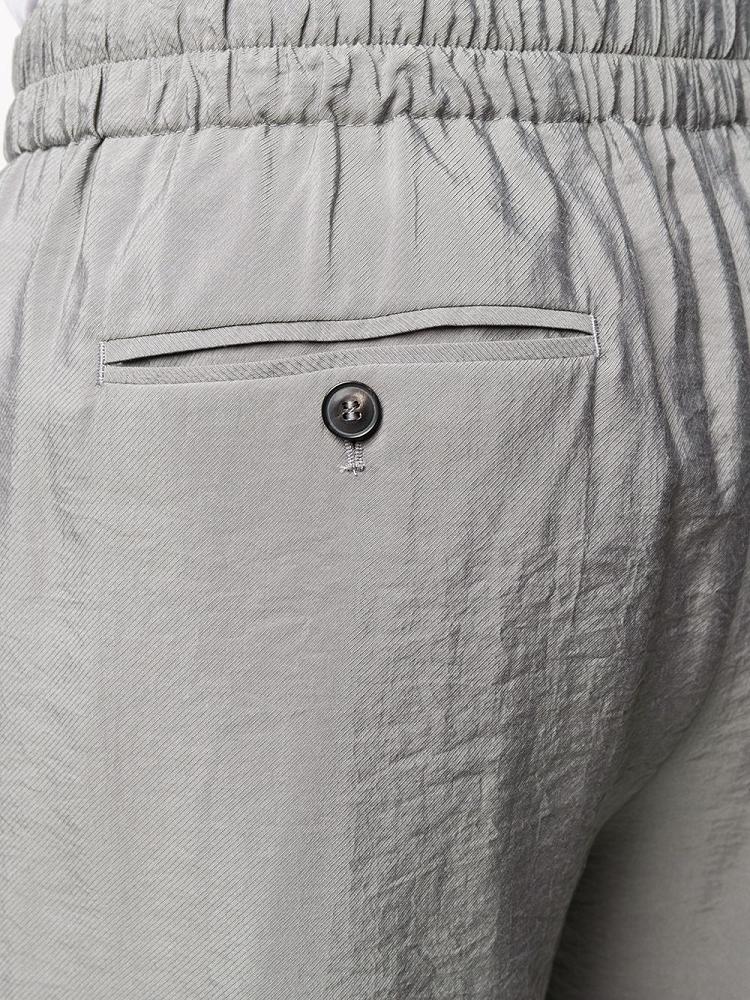 Pantalones Giorgio Armani High Waisted Straight Leg Hombre Gris | M2KES2P8