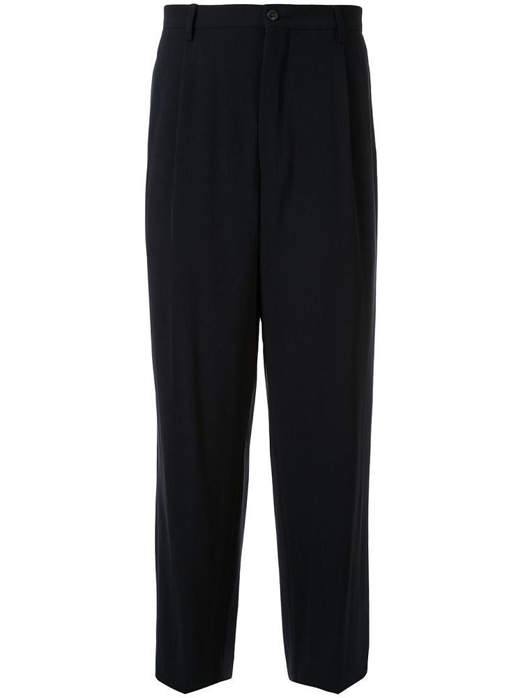 Pantalones Giorgio Armani Mid Rise Straight Leg Tailored Pants Hombre Negras | ERMNFI7B