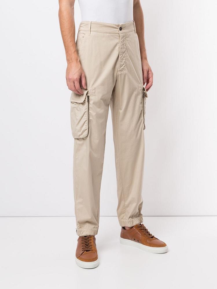 Pantalones Giorgio Armani Multi Pocket Elasticated Cuff Hombre Beige | AKGQR6IO